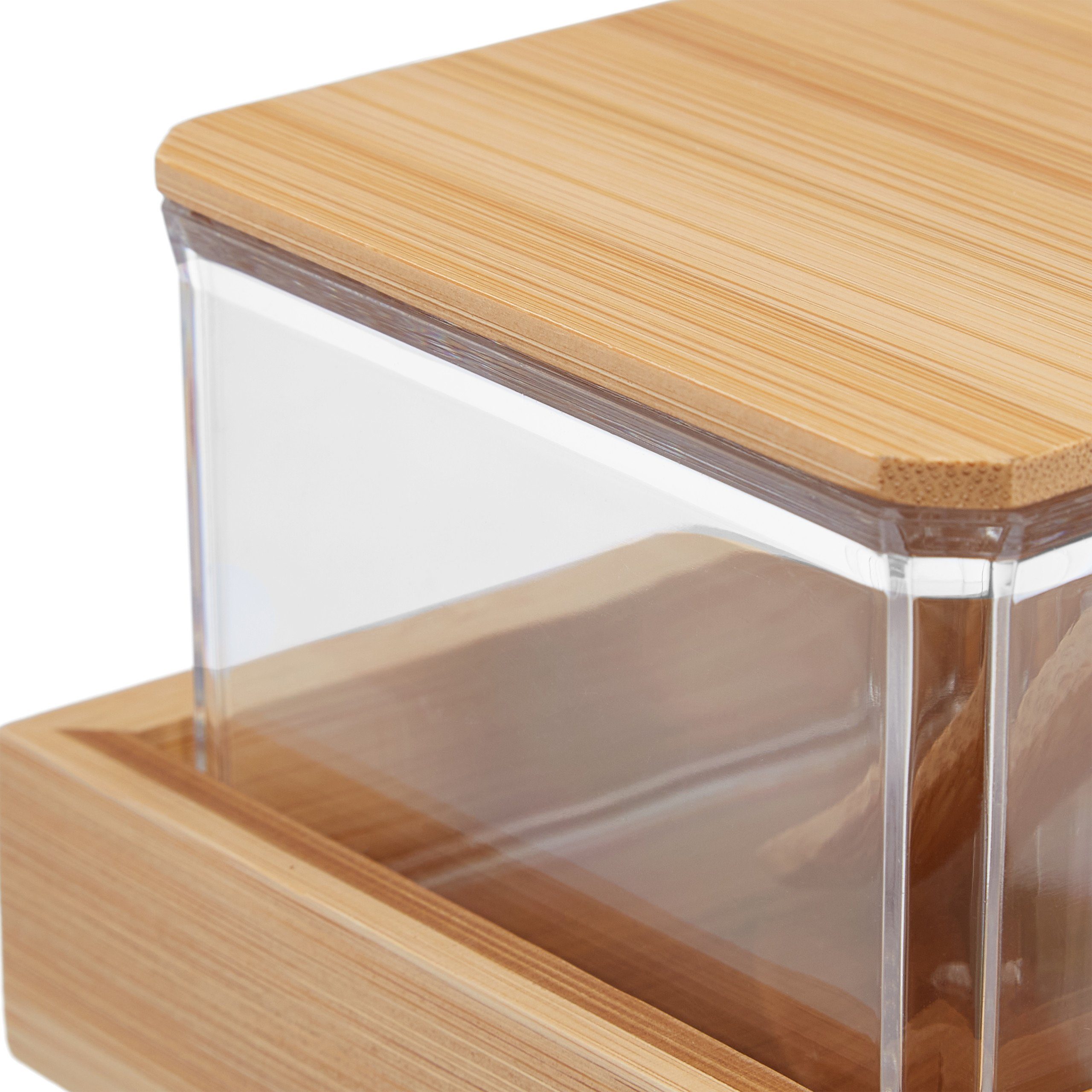 relaxdays Gewürzbehälter Gewürzbehälter Set mit Löffel & Deckel, Kunststoff, Transparent