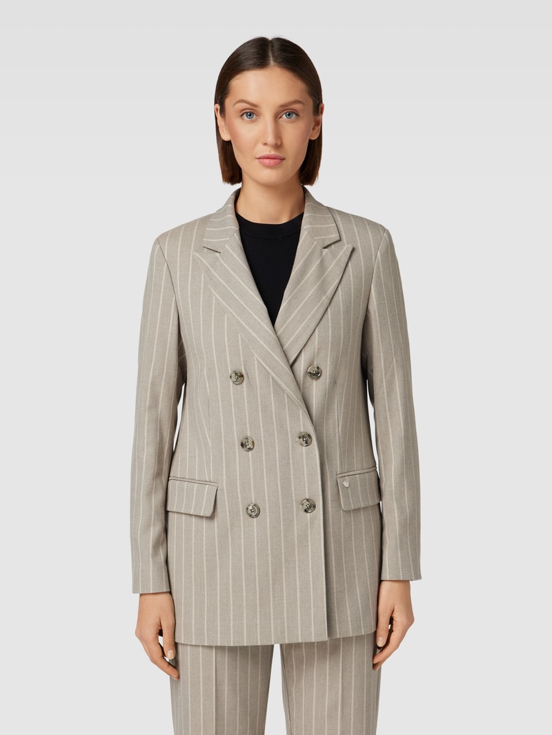 Blazer mit Reverskragen Modell 'Milla' in taupe