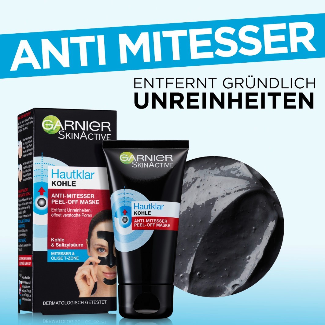 Hautklar 3-in-1 Anti-Mitesser Reinigung. Peeling und Maske
