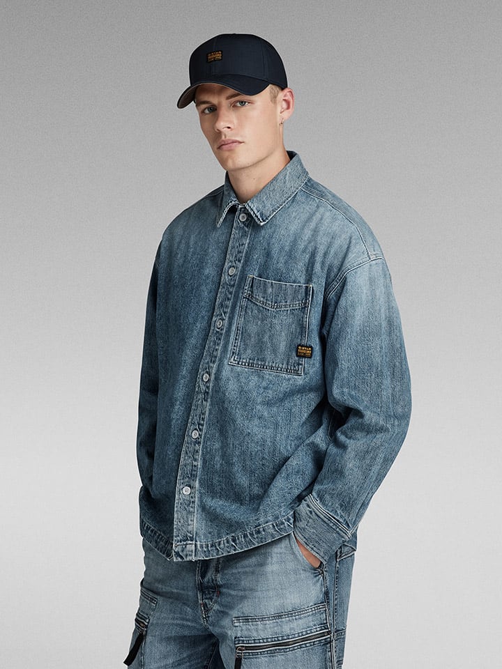 G-Star Jeansjacke in Blau günstig kaufen