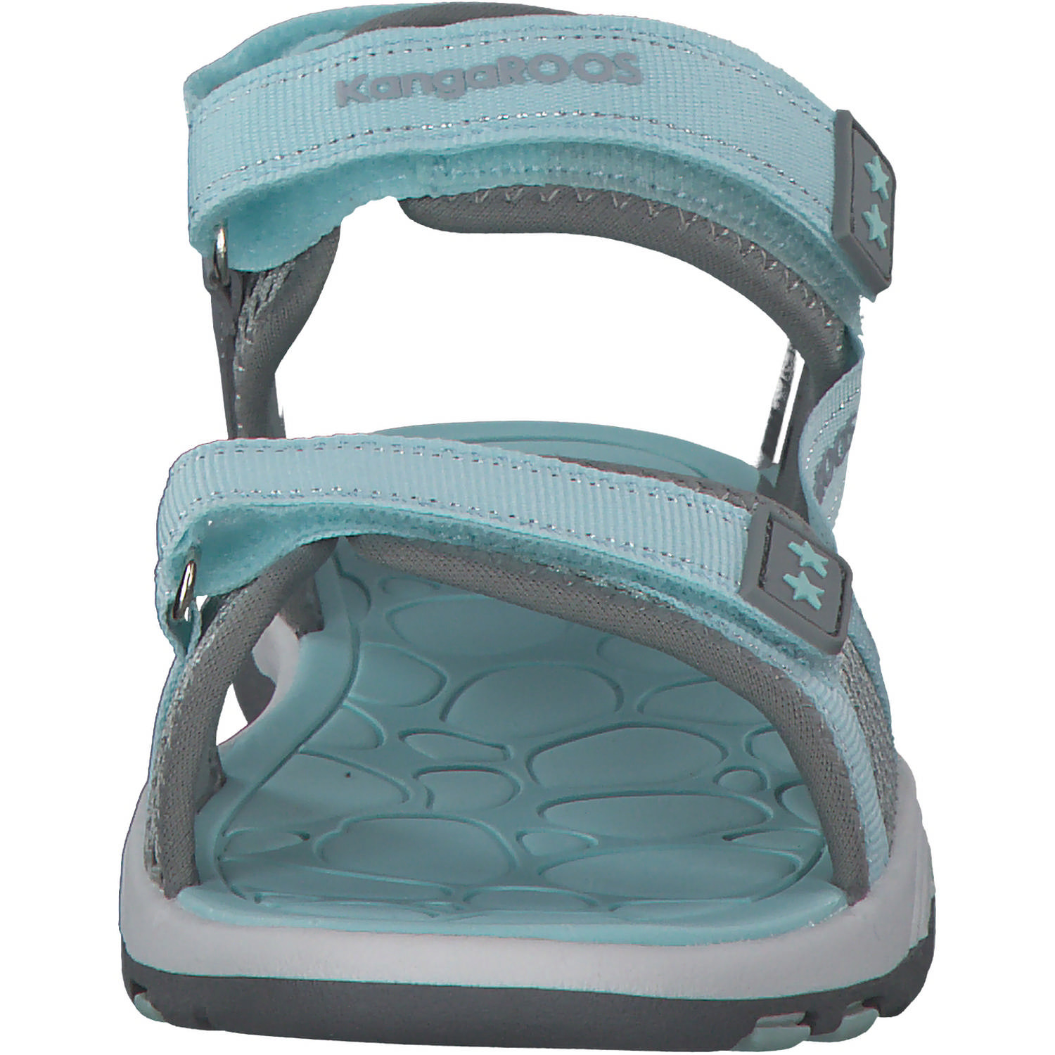 KangaROOS K-Leni Kira 10045, Sandalen (Kinder), Kinder, türkis/grau