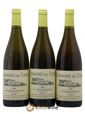 IGP Vaucluse (Vin de Pays de Vaucluse) Domaine des Tours Emmanuel Reynaud Clairette 2016 - Lot de 3 Bouteilles