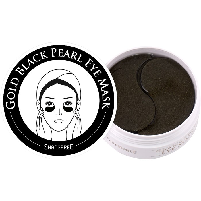 Gold Black Pearl Eye Mask