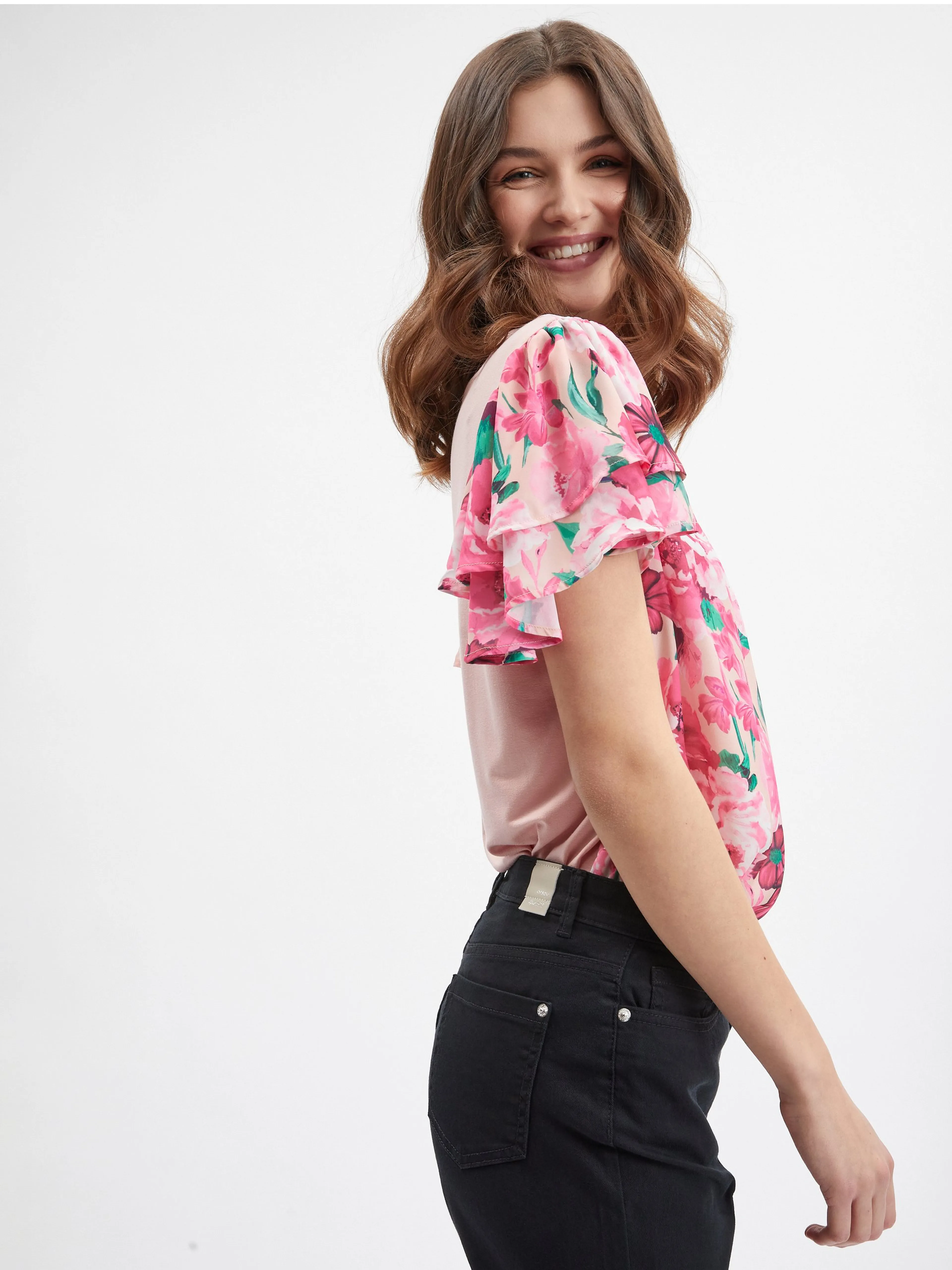 Schwarze Damen-Capri-Jeans ORSAY