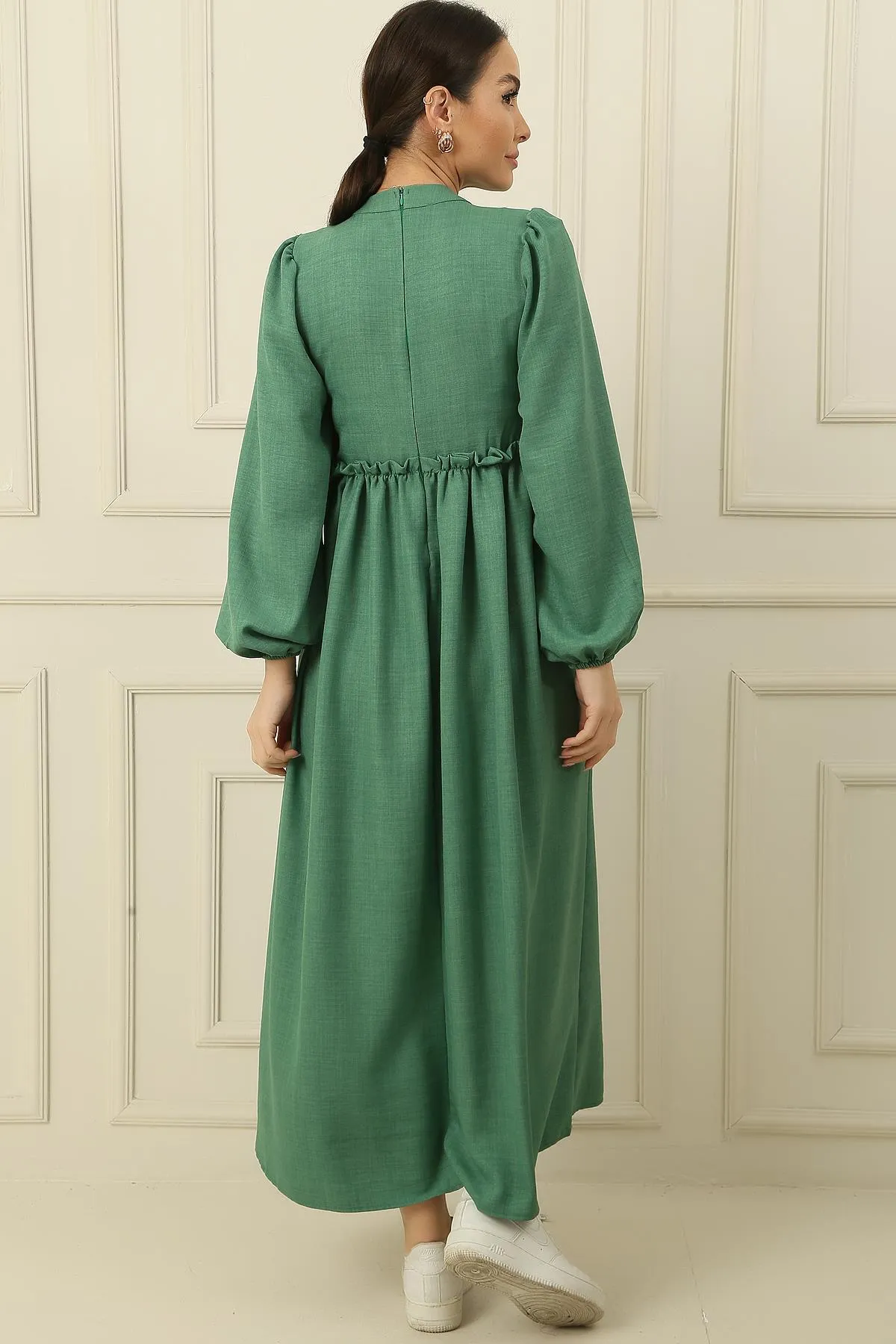 By Saygı  Kleid - Grün - A-Linie