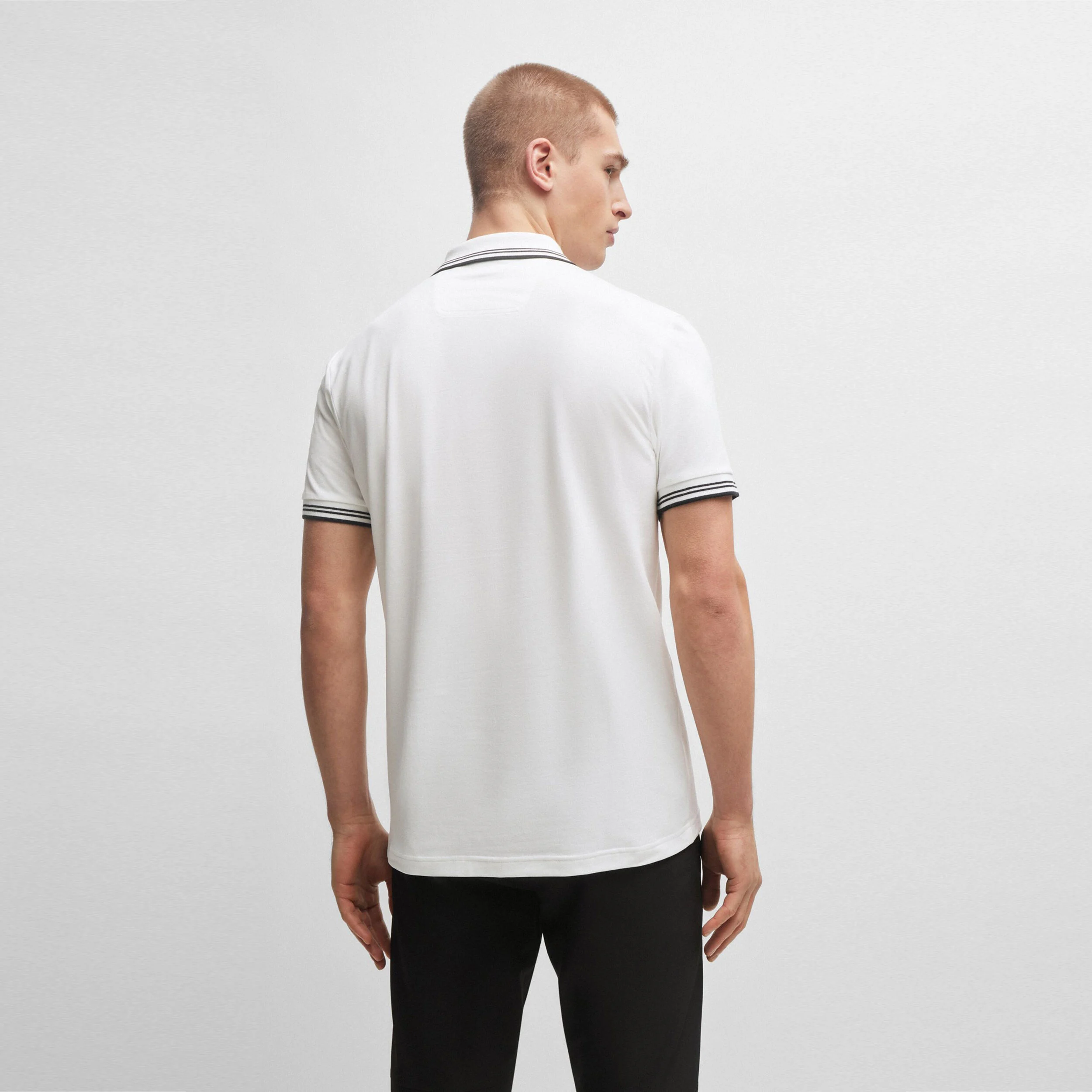 Paul Slim Fit Polo Herren - Weiß