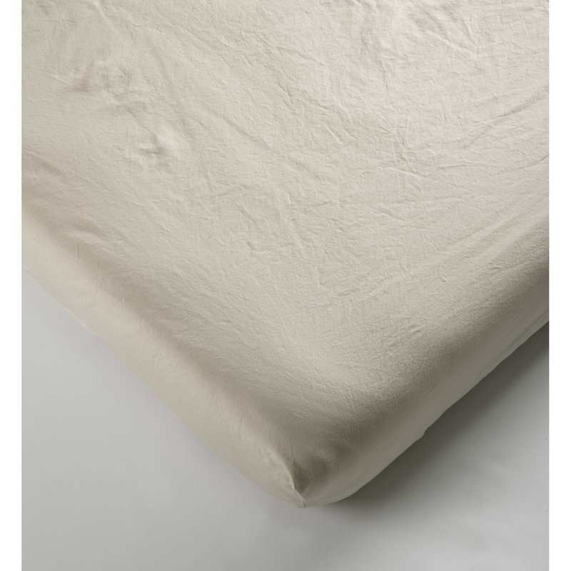 Drap-housse en Percale de Coton Bio lavé 1 personne