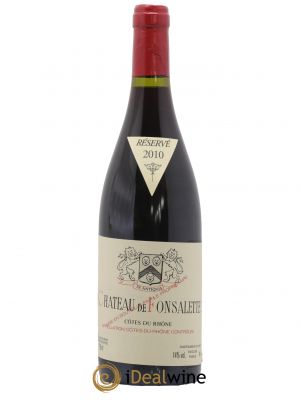 Côtes du Rhône Château de Fonsalette Emmanuel Reynaud  2010 - Lot de 1 Bouteille