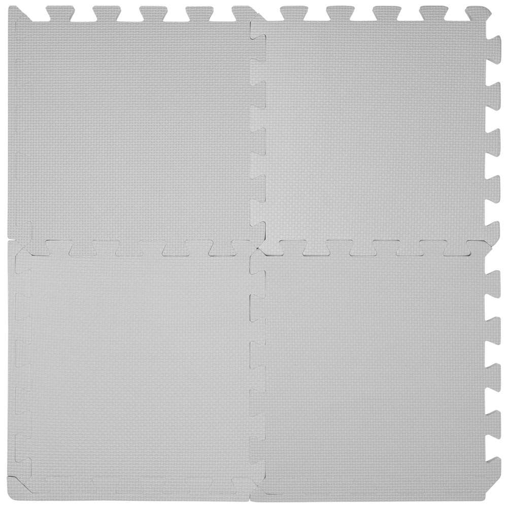 SPORTINATOR Fitness Bodenschutzmatte 18er-Set 30cm grau