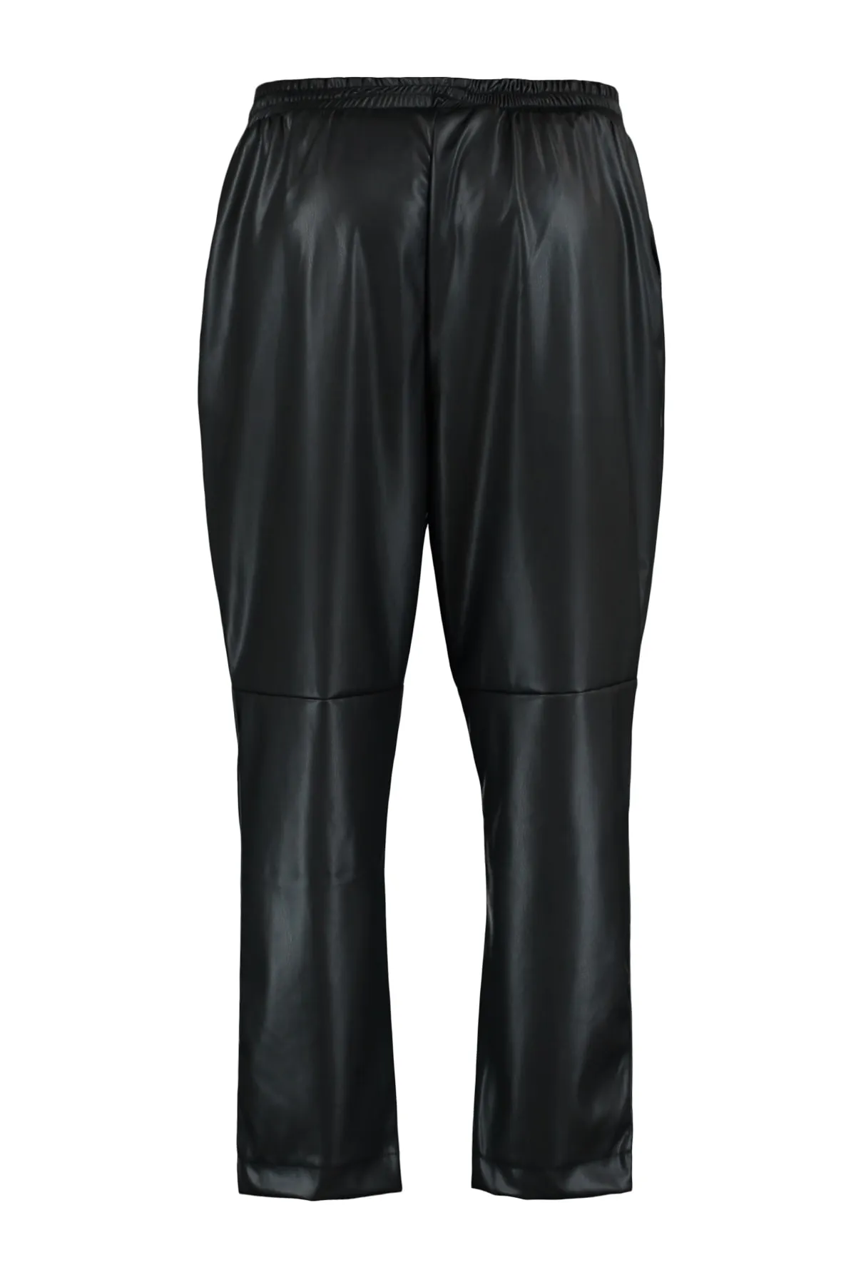 Trendyol Curve  Zigarettenhose aus Kunstleder mit elastischem Bund TBBAW23AR00055