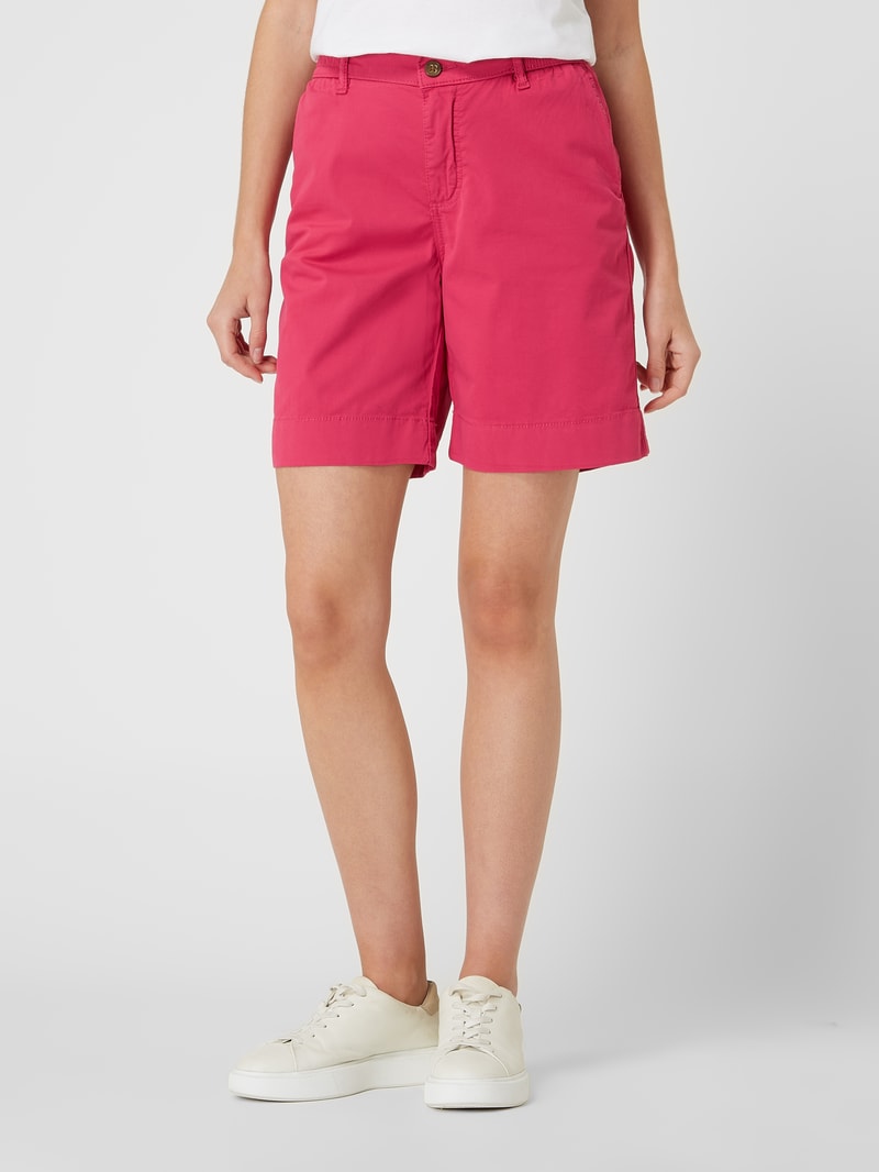 Chino-Shorts mit Stretch-Anteil in pink