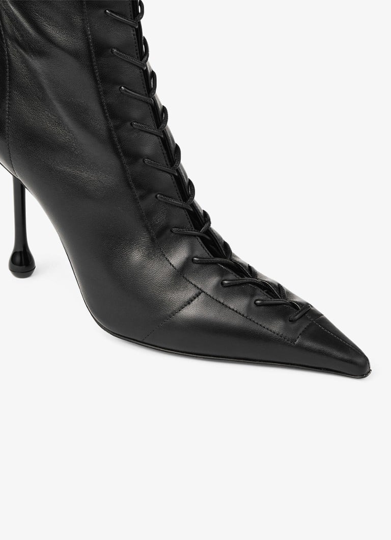 Jimmy Choo  Scarlett 95 enkellaarsje van lamsleer