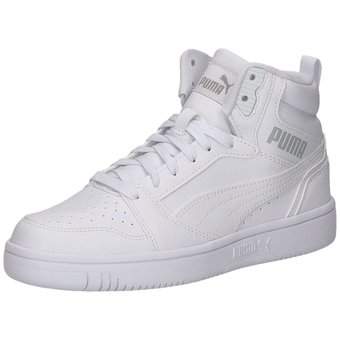 PUMA Rebound V6 Mid Jr Sneaker in weiß