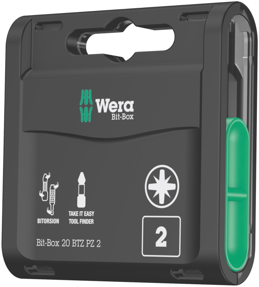 Wera 05057761001 Bitboks 20 BTZ PZ 2x25, 1/4