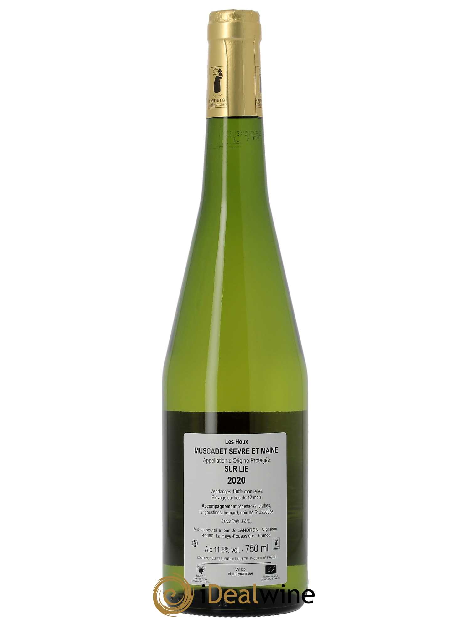 Muscadet-Sèvre-et-Maine Les Houx Jo Landron  2020 - Lot de 1 Bouteille