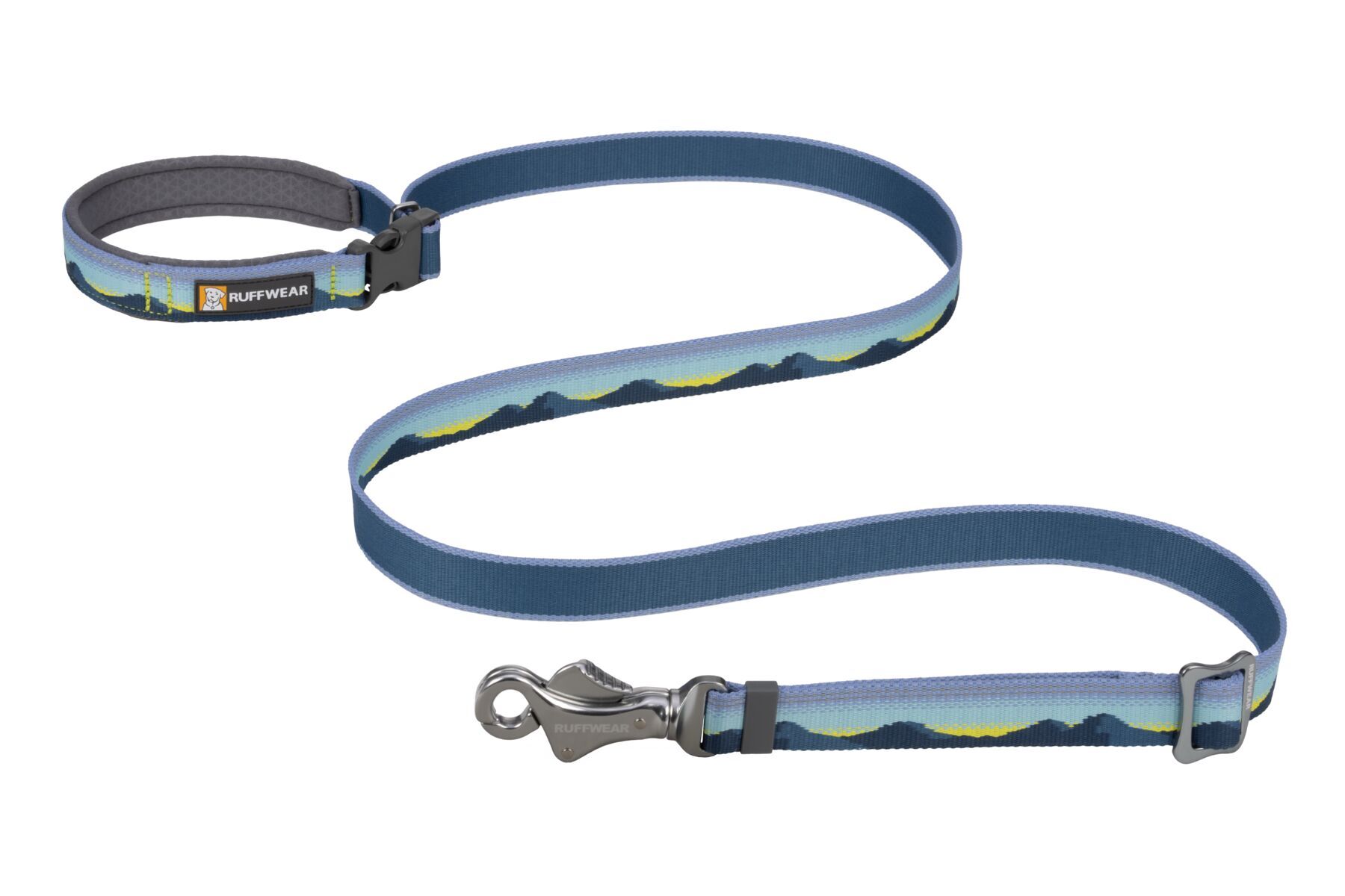 Ruffwear Hundeleinen Ruffwear Verstellbare Hundeleine Crag EX™ blau/ türkis/ gelb