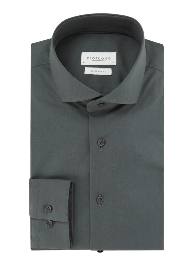 Profuomo Extra slim fit košulja s izrezanim ovratnikom