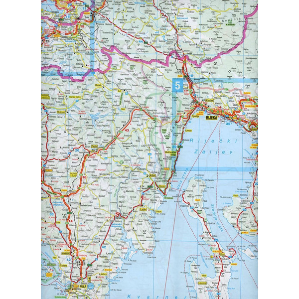 MARCO POLO Karte Kroatische Küste, Slowenien 1:300 000 - Straßenkarte