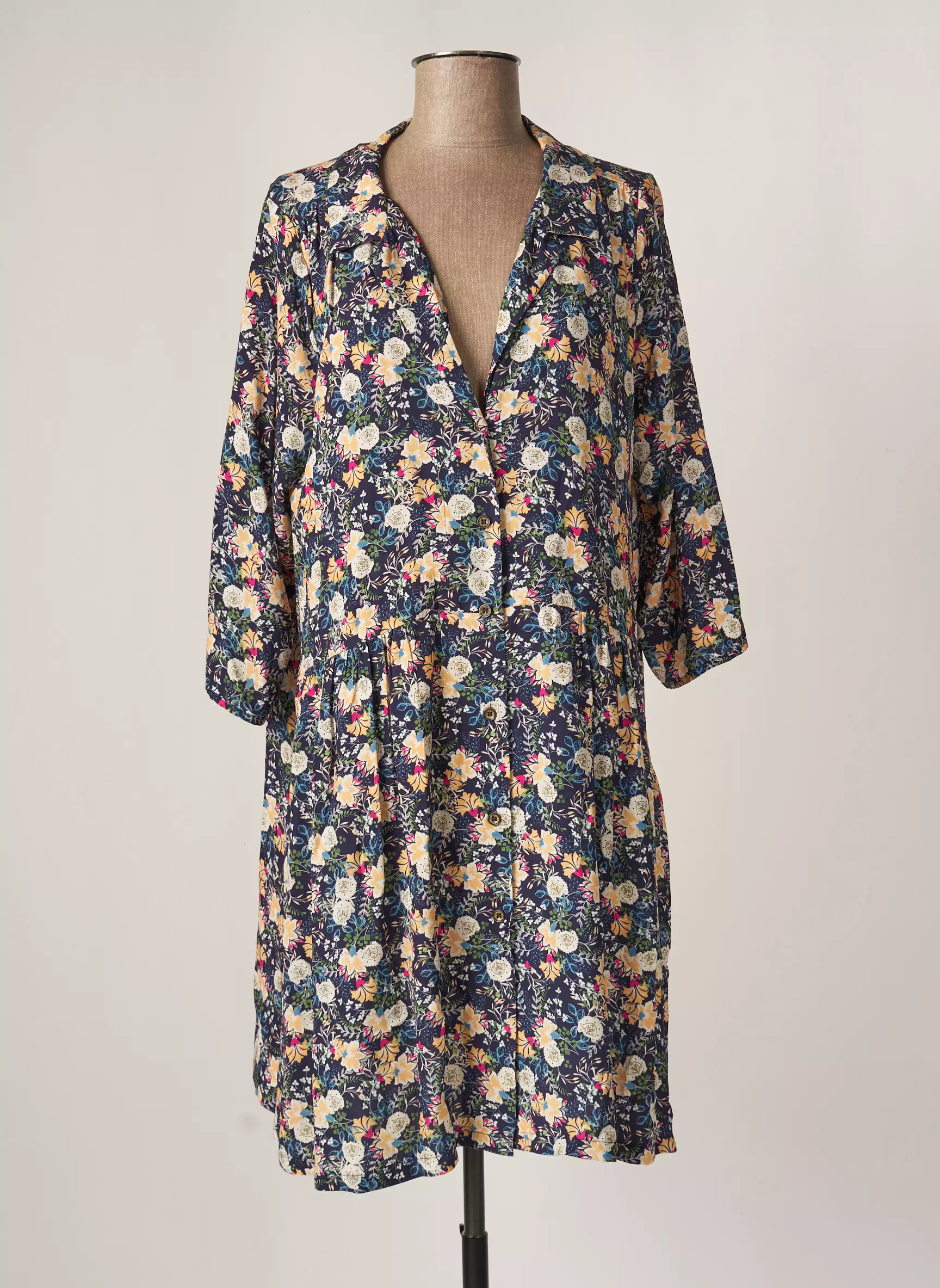 Pako Litto Robes Mi Longues Femme couleur bleu