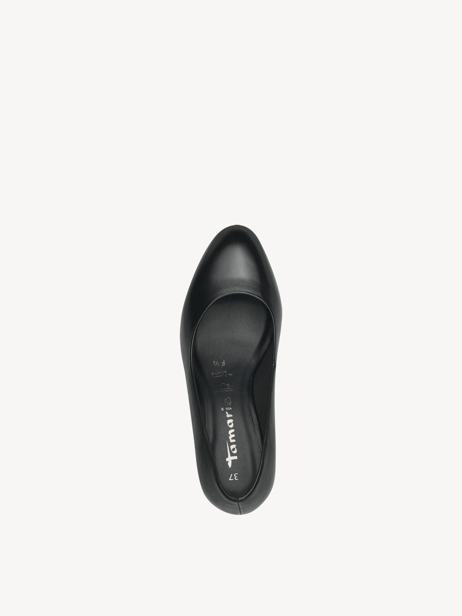 Escarpin en cuir - noir