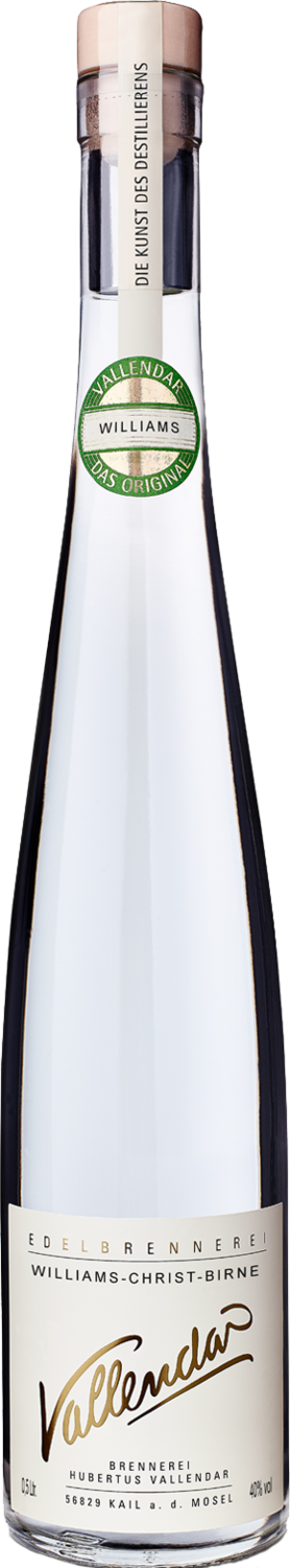 Edelbrennerei Hubertus Vallendar Williams Christ Edelbrand 0,5