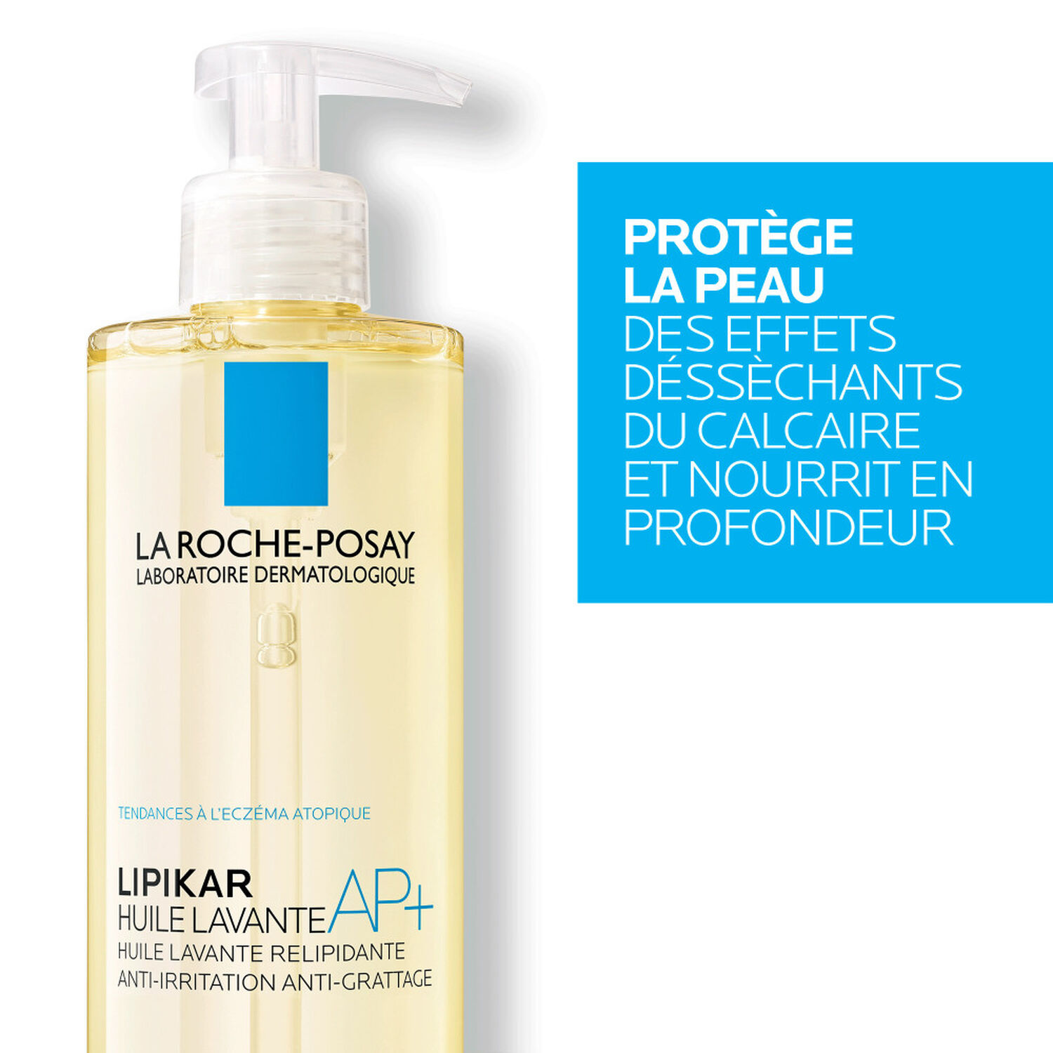 la roche-posay Lipikar AP+ Huile Lavante Relipidante, Anti-Irritation, Anti-Grattage