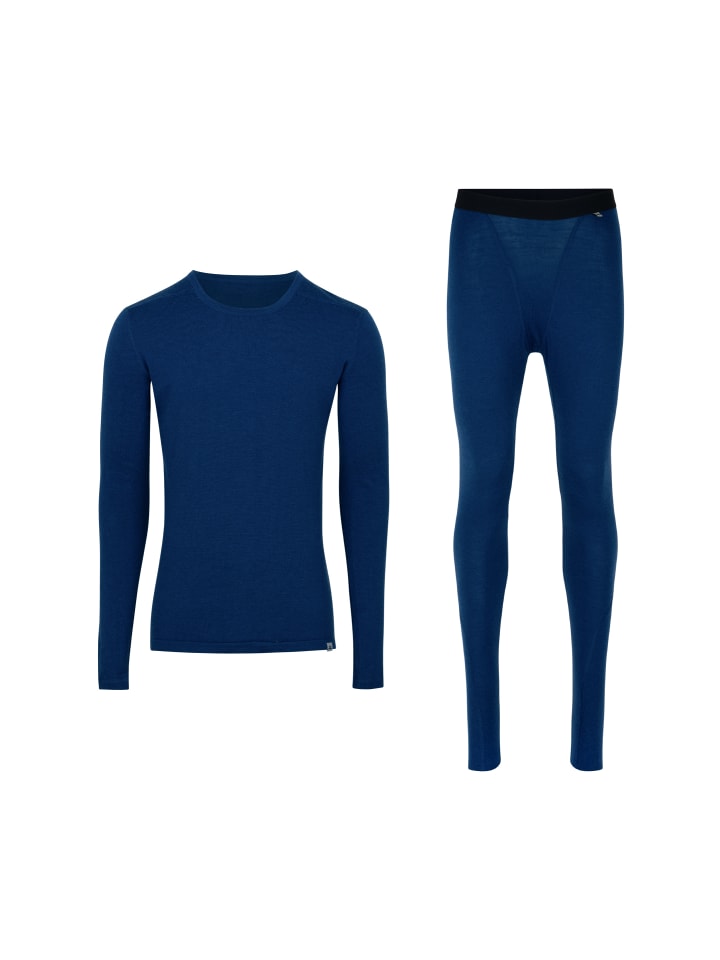 DANISH ENDURANCE Baselayer-Set Merino Baselayer in marineblau günstig kaufen