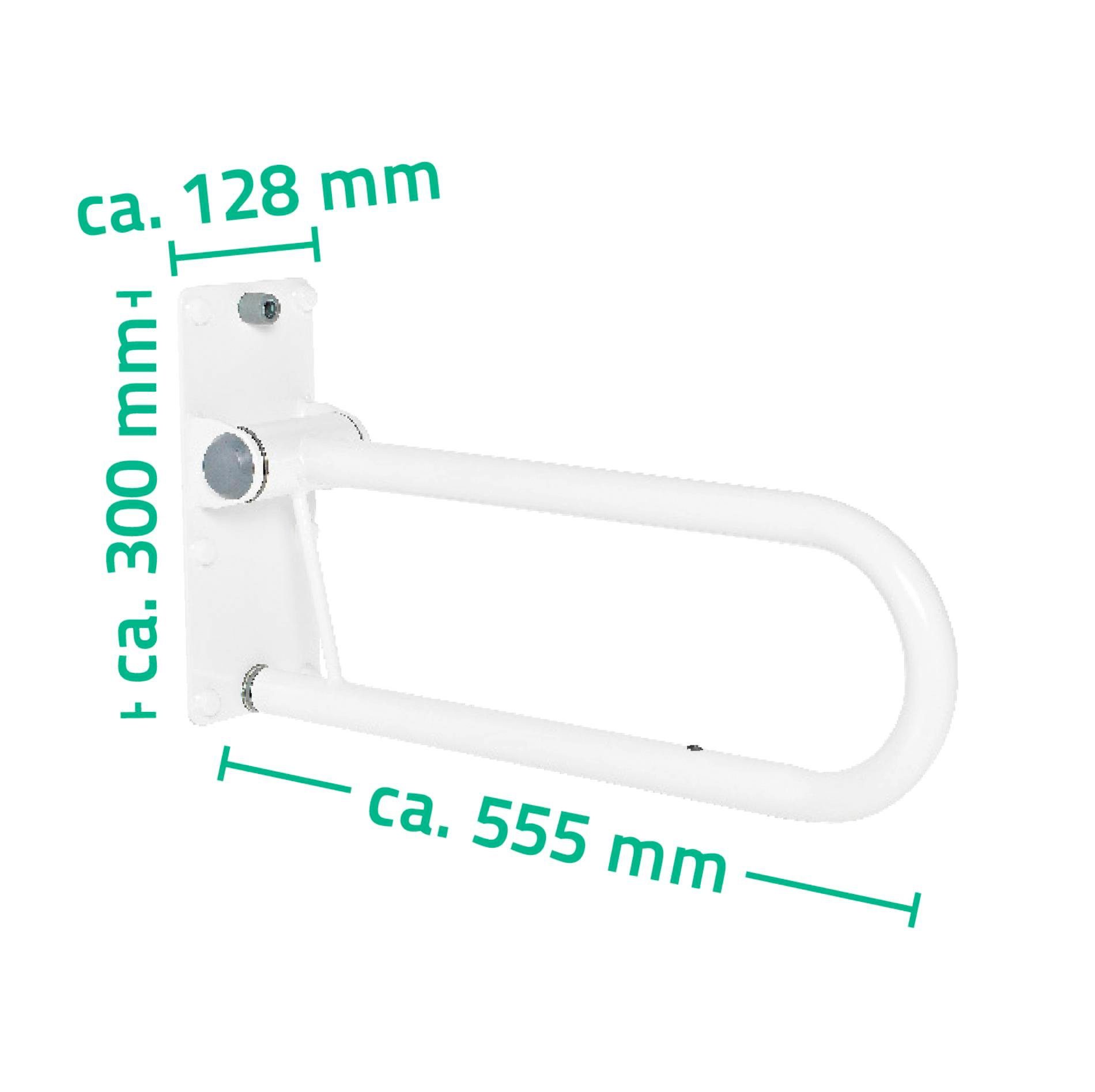 Ridder Haltegriff Comfort, Länge, 55,5 cm WC-Aufstehbügel