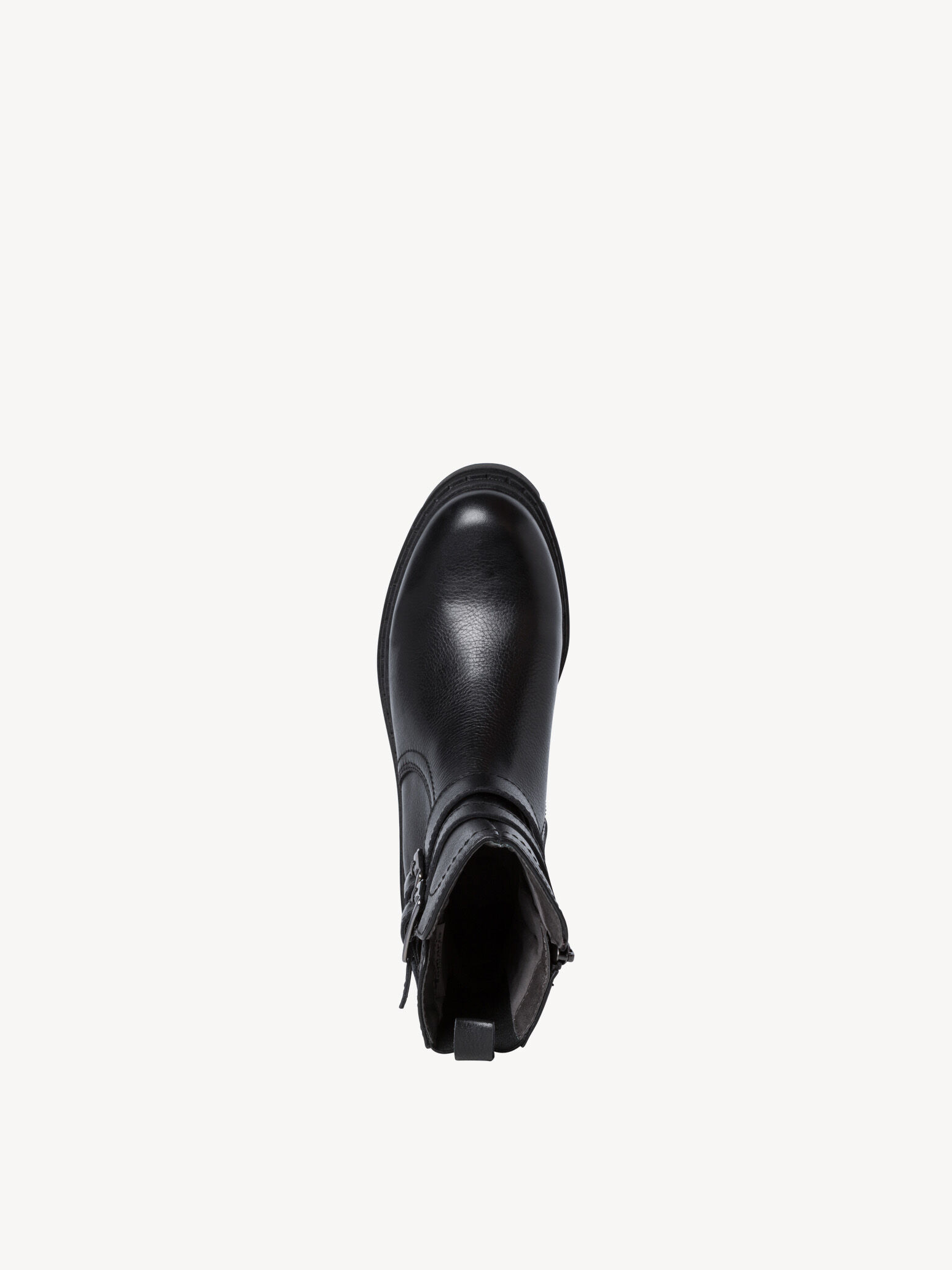 Bottine en cuir - noir