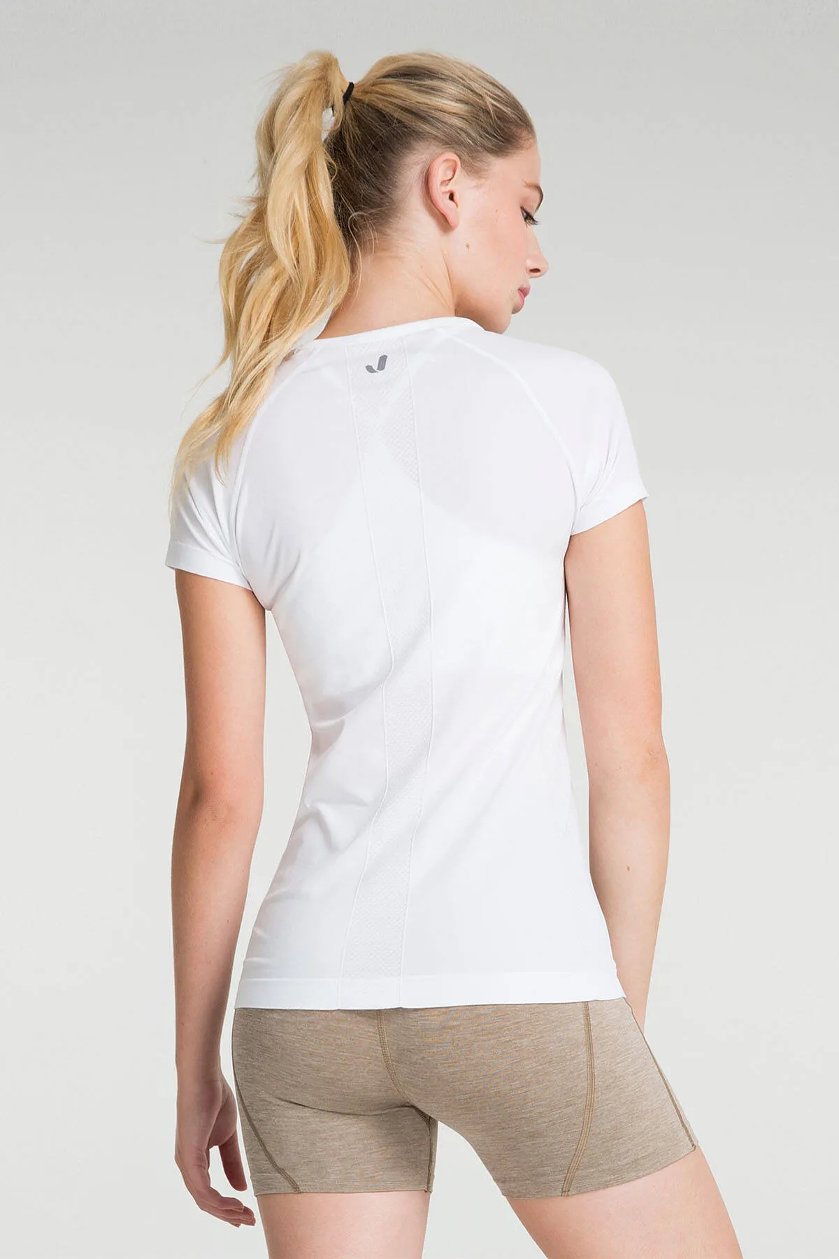 Jerf  Pasto Rundhals-Ultraleicht-T-Shirt Weiß