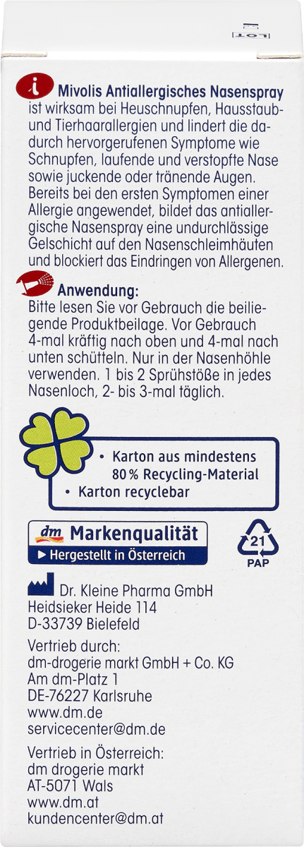 Antiallergisches Nasenspray, 20 ml