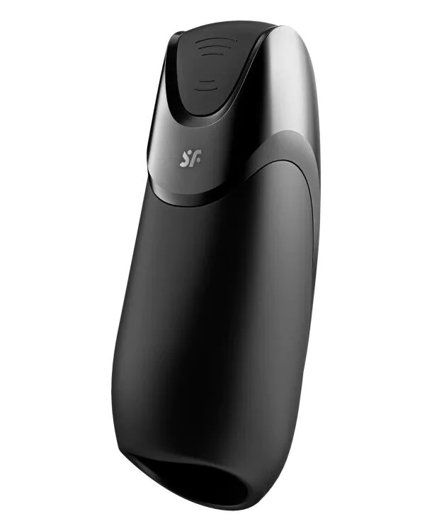 „Satisfyer Power Connect“ programėlė, juodos ir sidabrinės spalvos masturbatorius