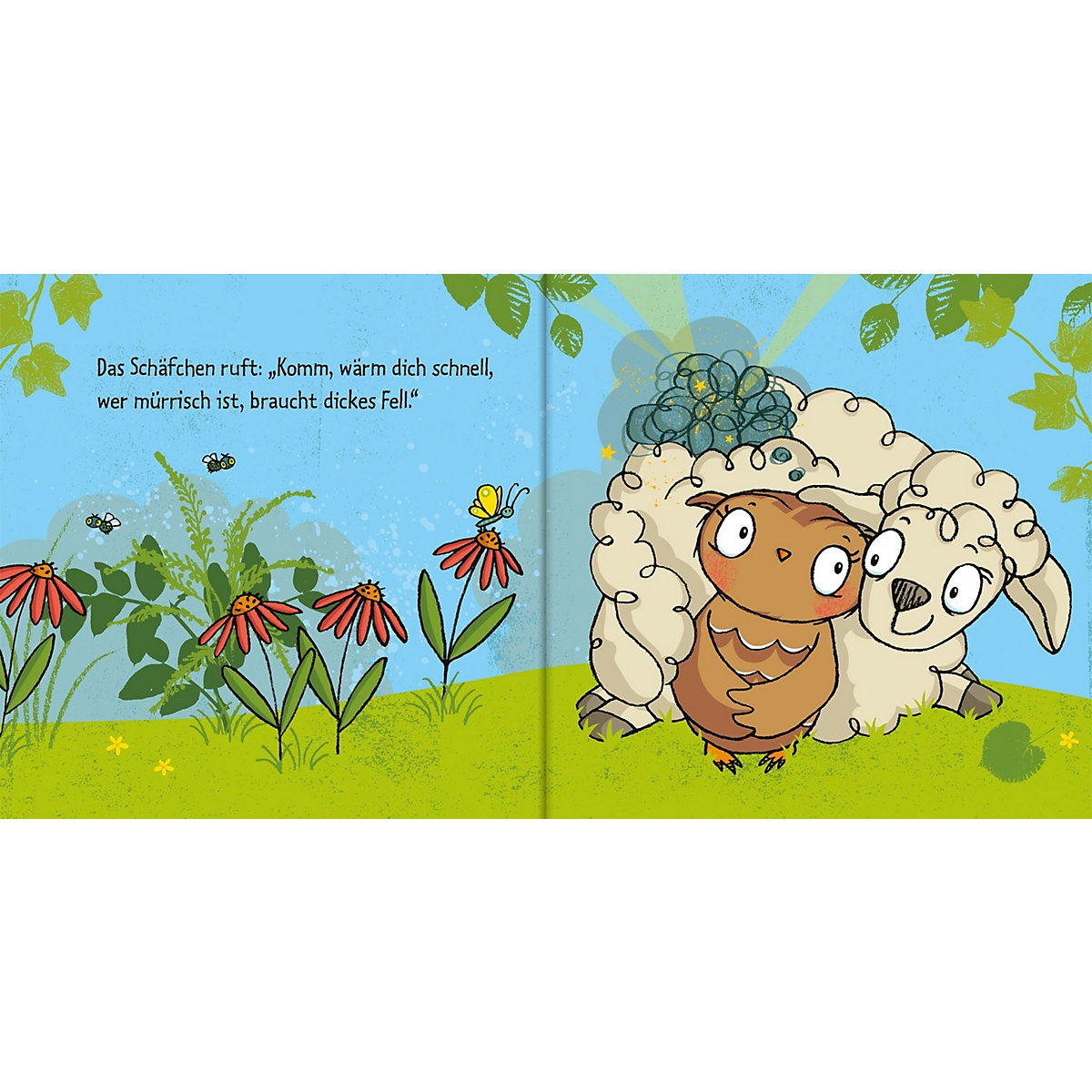 Die kleine Eule hat schlechte Laune