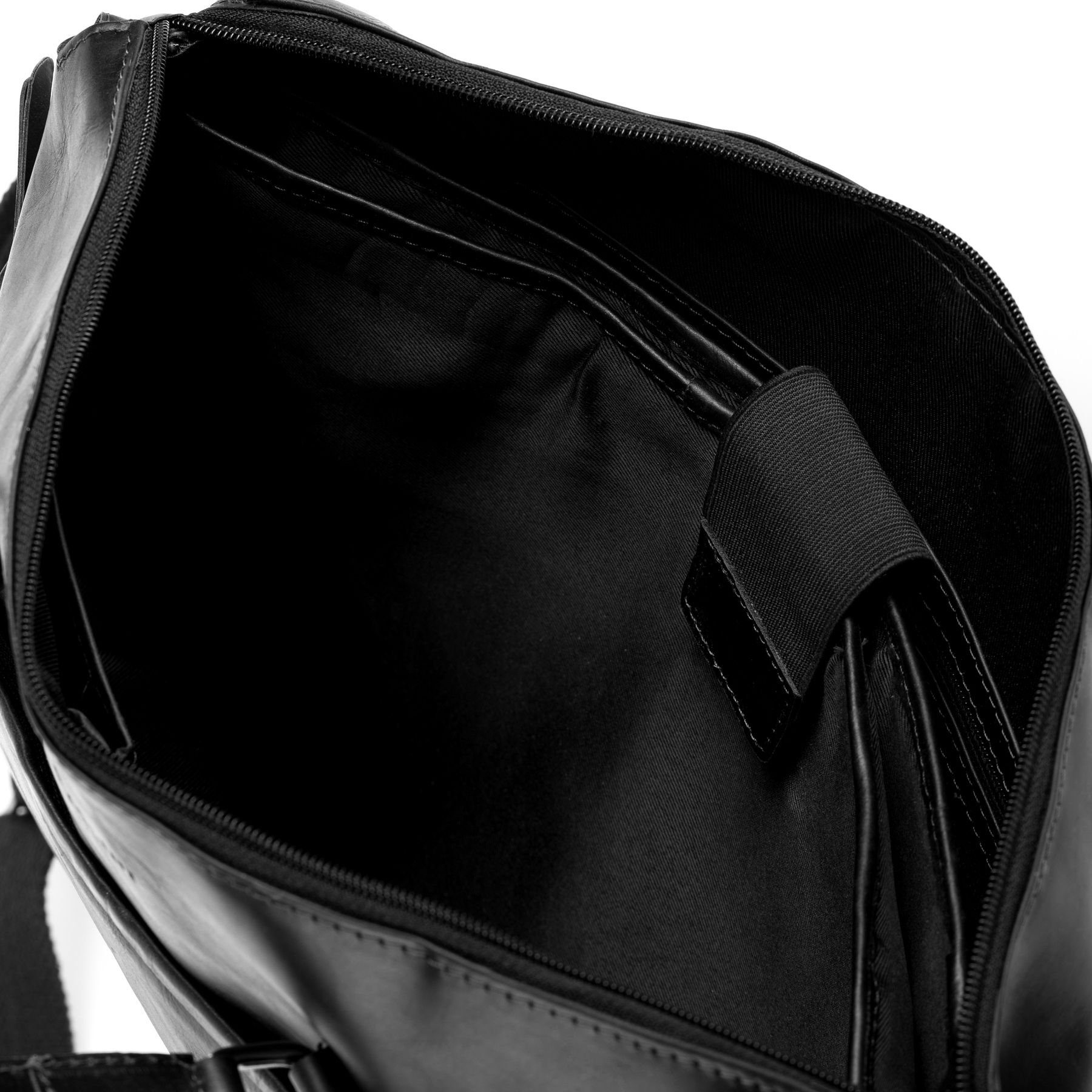 BACCINI Laptoptasche Leder Businesstasche Unisex LEANDRO, Laptoptasche 15,4 Zoll, Aktentasche Echtleder Damen Herren schwarz