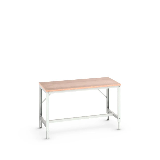 Bancada de trabalho ajustável Bott 16921512.16 Verso, 1500x800x780-930mm, em contraplacado RAL 7035