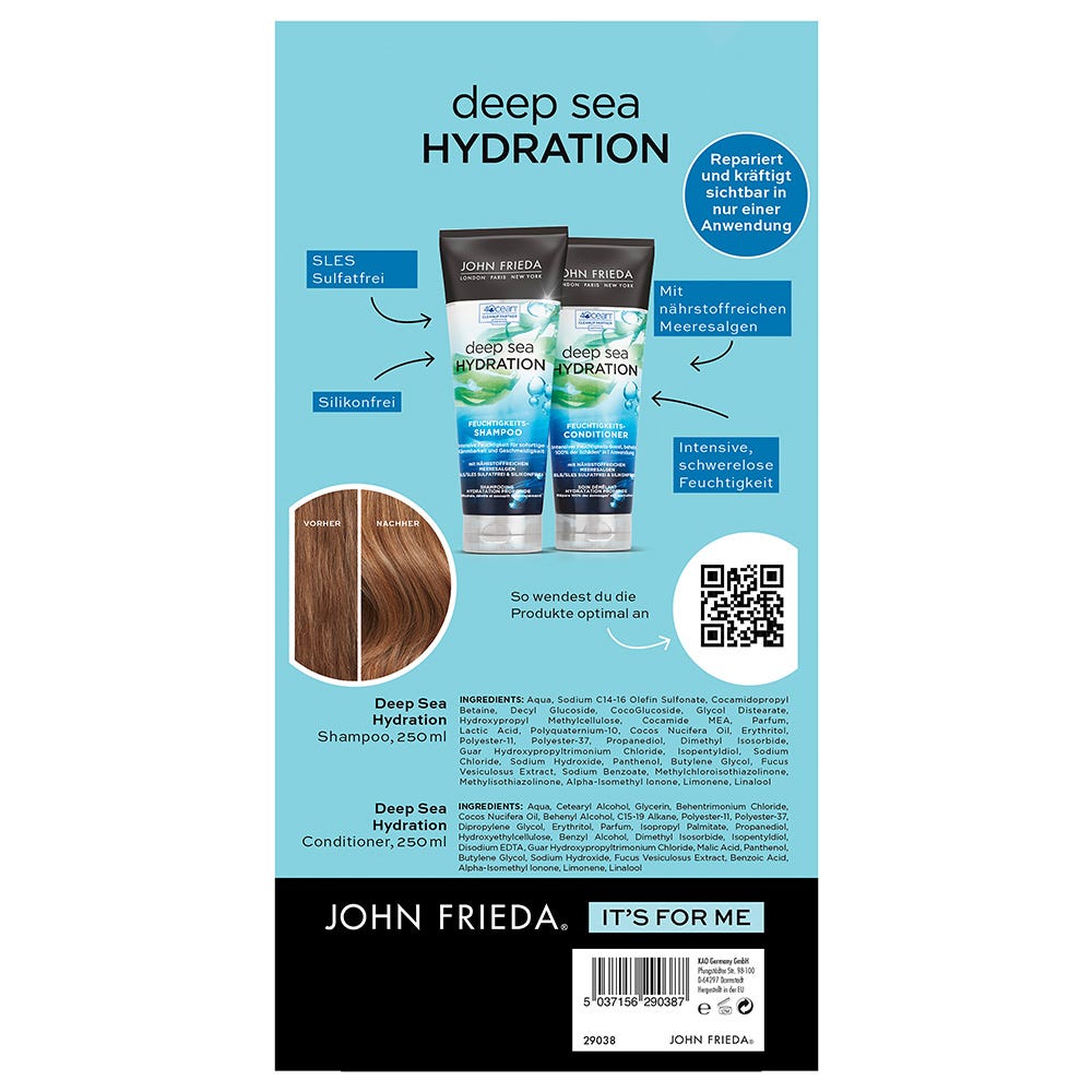 John Frieda Deep Sea Hydration Shampoo + Conditioner Vorteils-Set