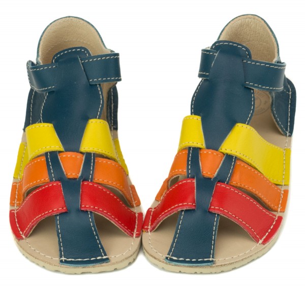 ZeaZoo ~ Sandale Marlin ~ Dunkelblau Regenbogen