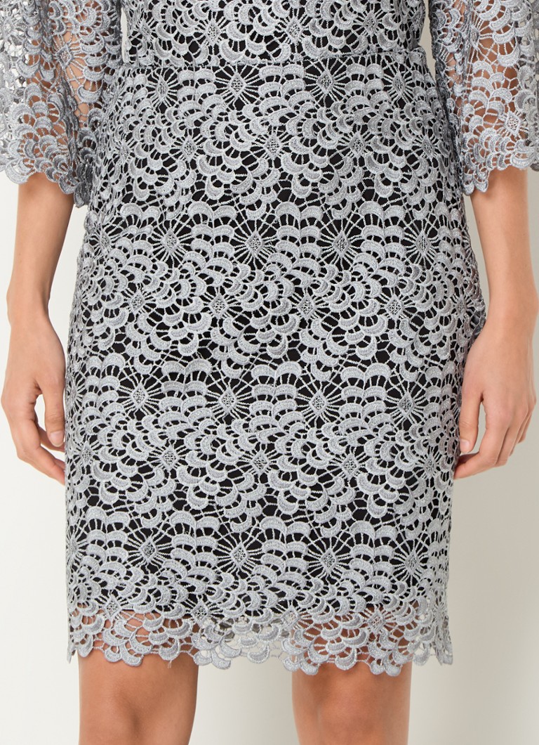 Bruuns Bazaar Joana high-waist mini skirt with openwork design