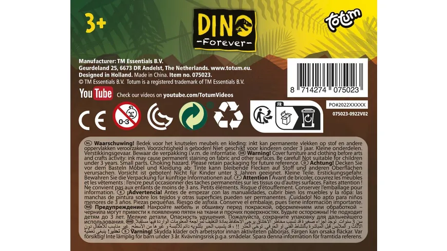 TM ESSENTIALS - DINO SELBSTFÄRBE STEMPEL