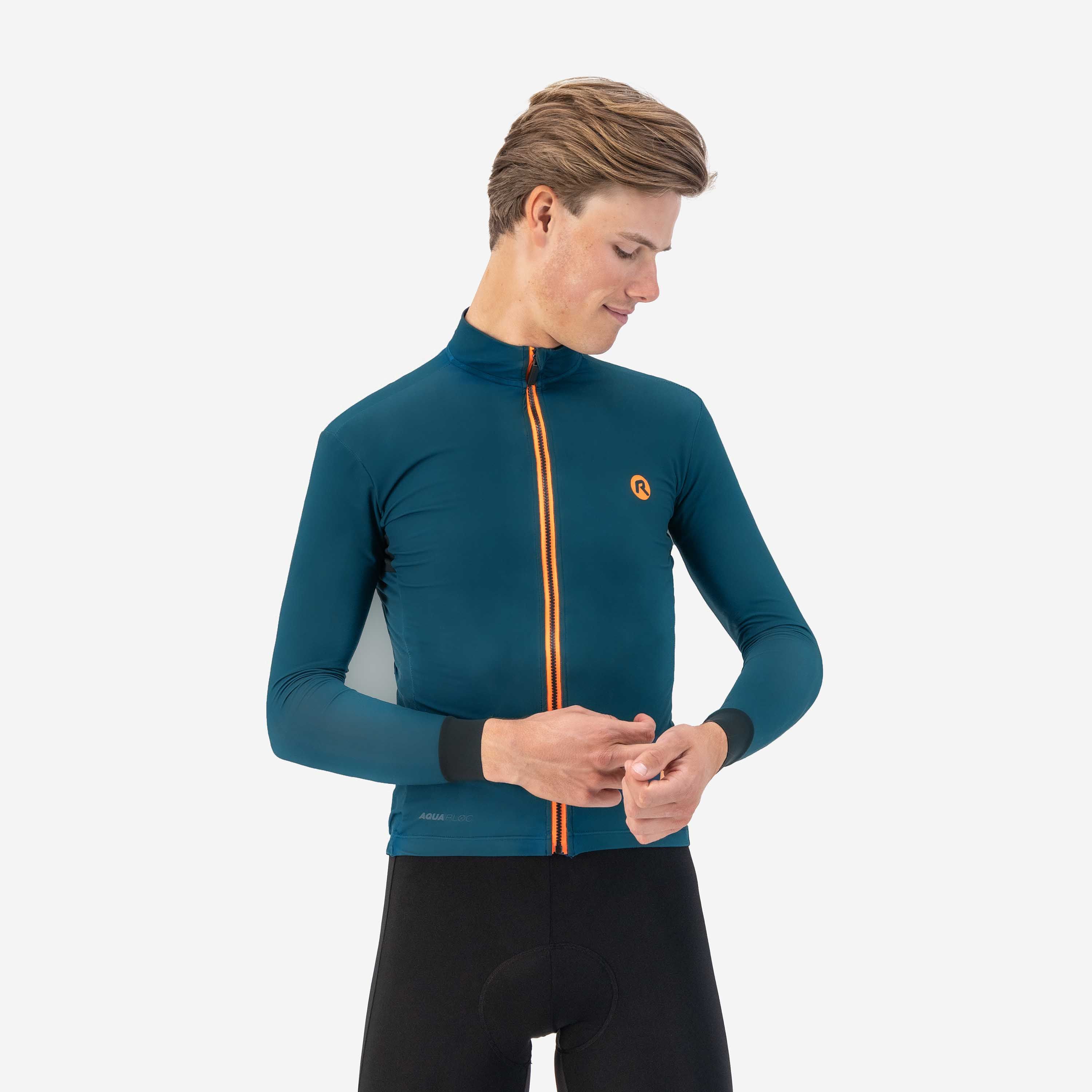 Rogelli Distance Blau Herren Radtrikot Langarm