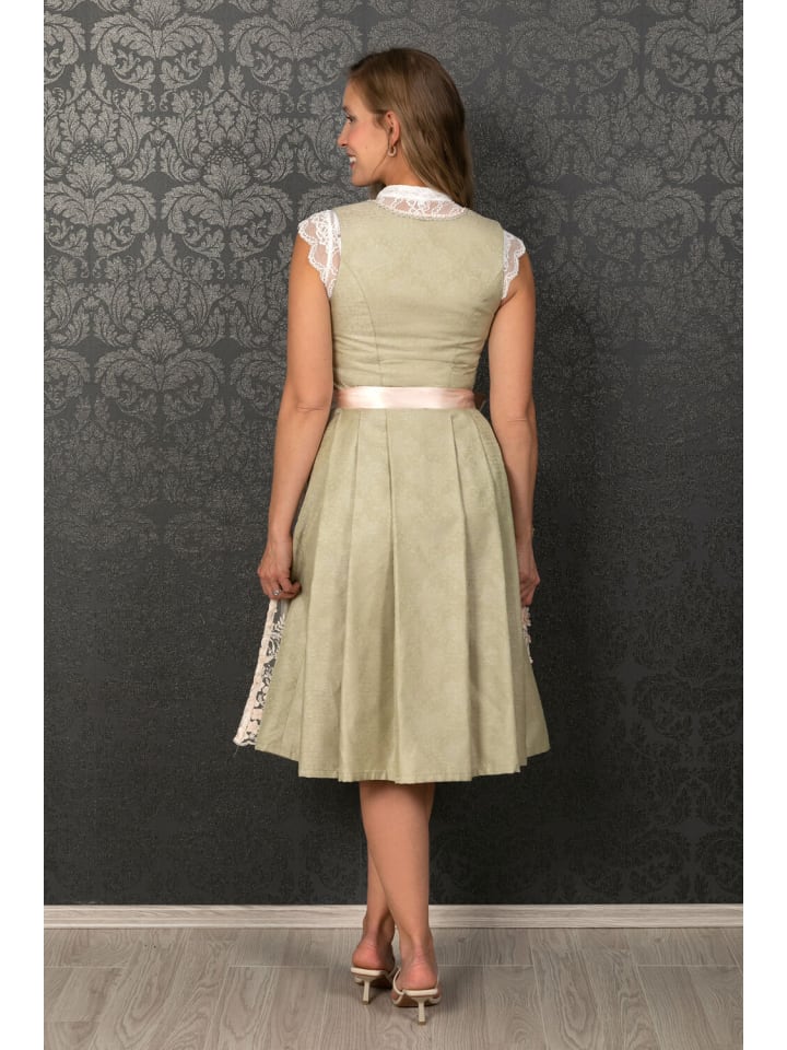 Edelnice Midi Dirndl Simona in grün günstig kaufen