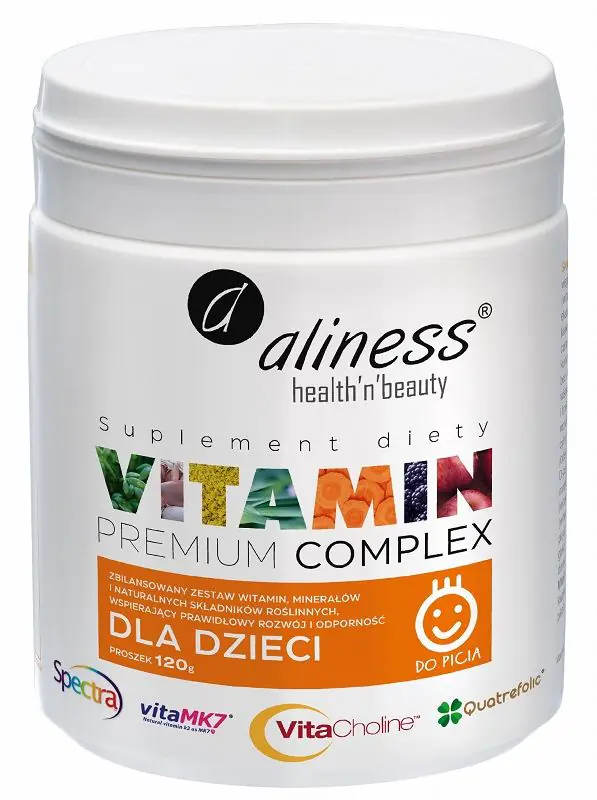 „Aliness Premium“ vitaminų kompleksas, vaikų vitaminų kompleksas, milteliai