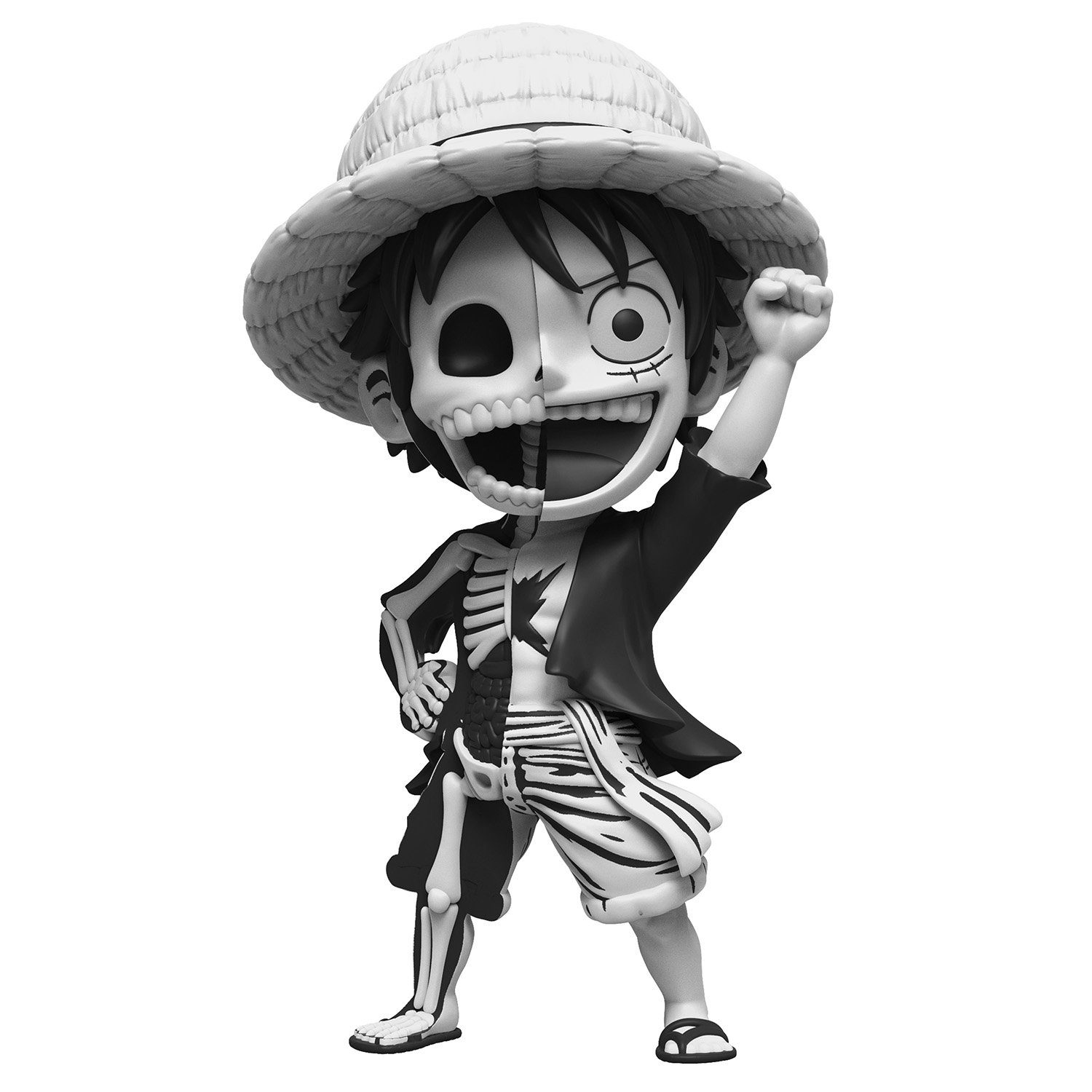 One Piece Anime Sammelfigur Mighty Jaxx One Piece Serie 1 - Freeny's Hidden Dissectibles, Eine Packung – enthält eine zufällige Figur