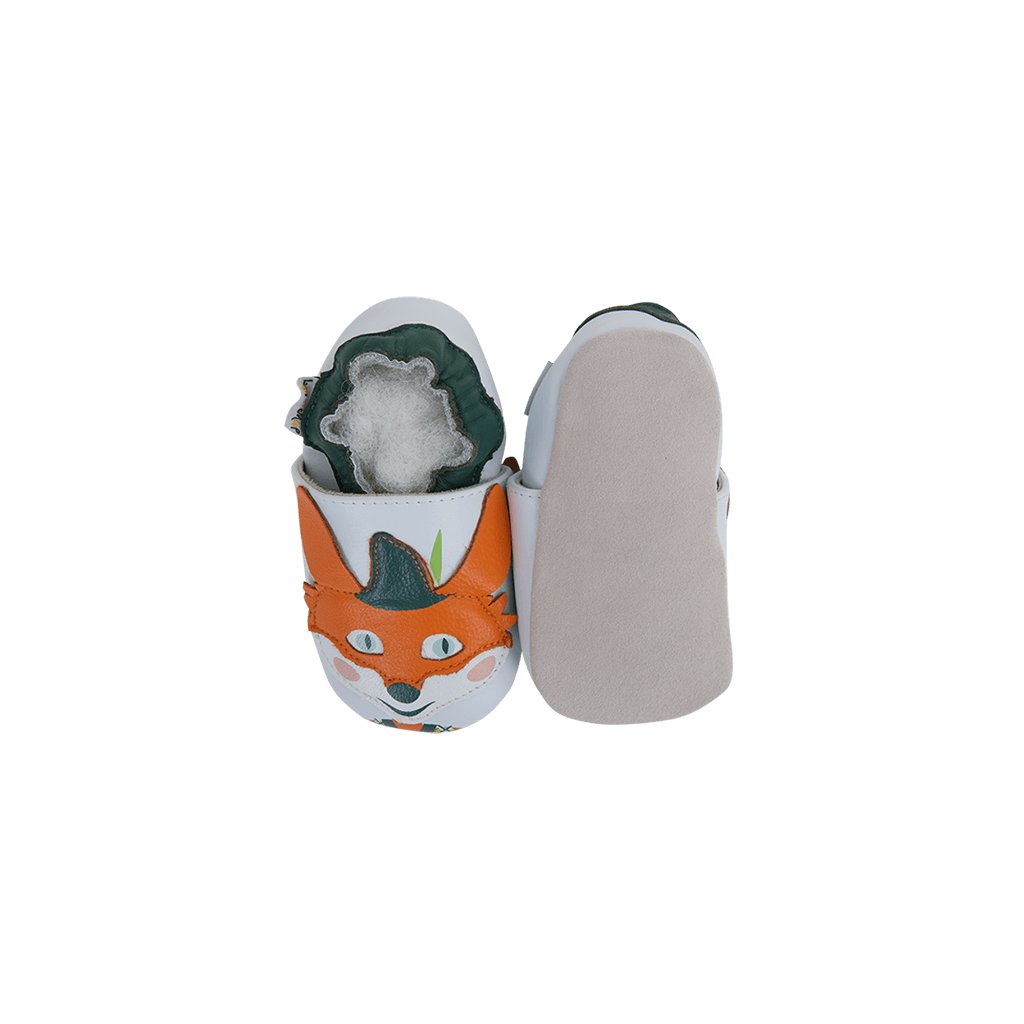 Lait et Miel Renard Robin Hood Krabbelschuhe mit Fuchs