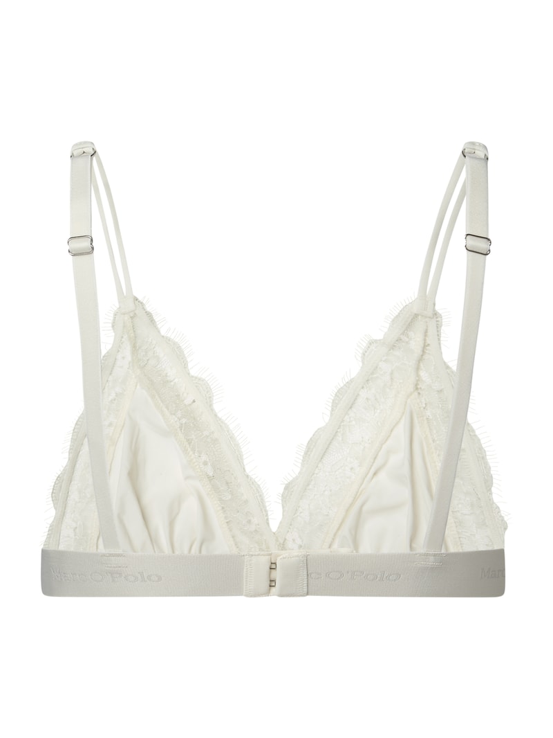 Bustier aus Mikrofaser mit Spitze in offwhite