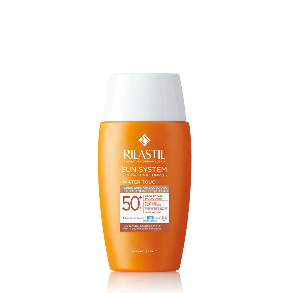 „Sun System Water Touch Color SPF50+“ – itin stiprią apsaugą suteikiantis veido apsaugos kremas nuo saulės.