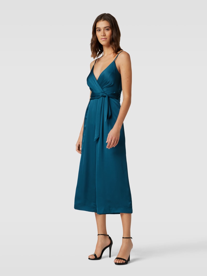 Jumpsuit mit Spaghettiträgern in petrol