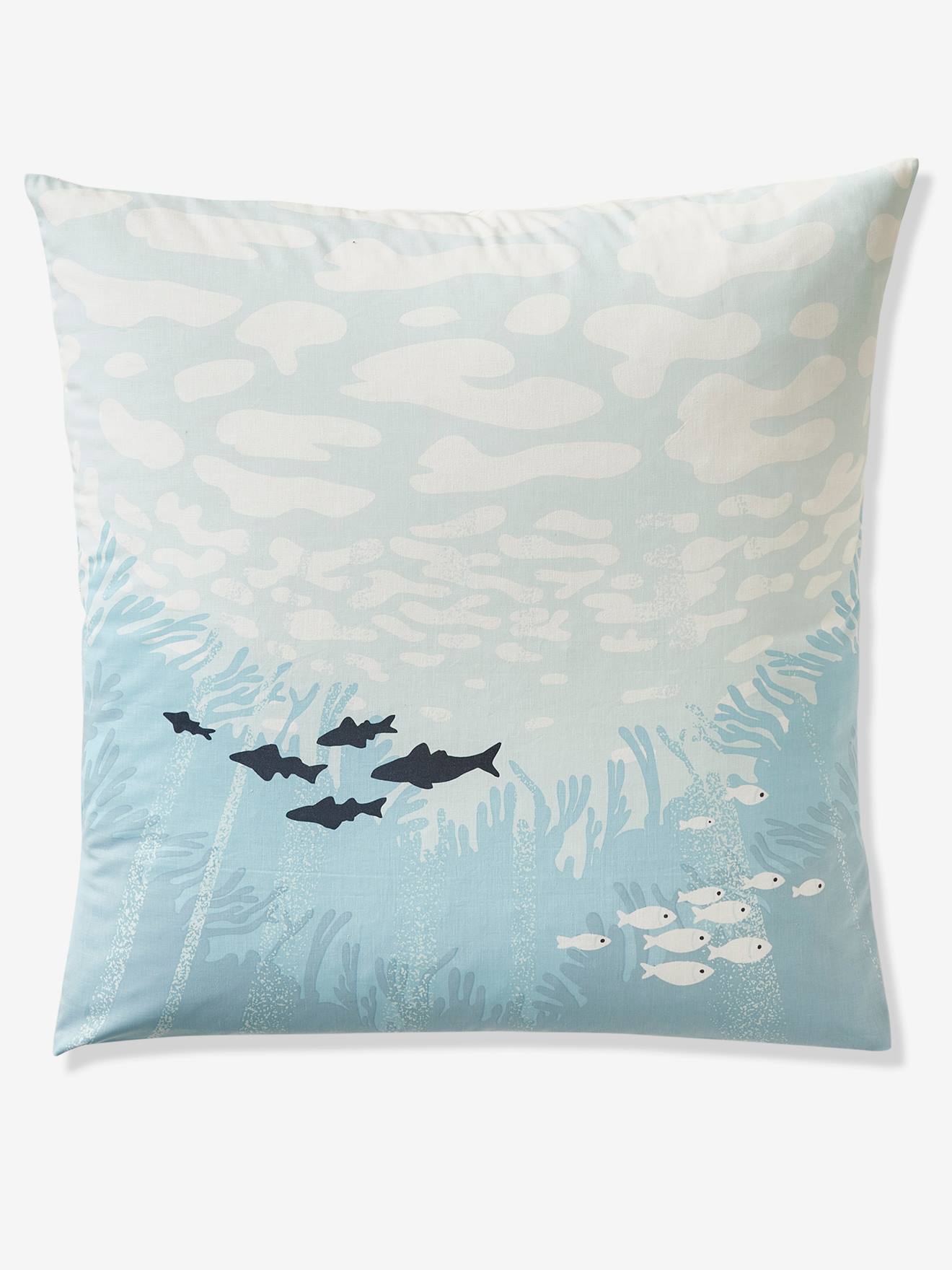 Vertbaudet Kinder Bettwäsche-Set DEEP OCEAN Oeko-Tex - blau/mehrfarbig