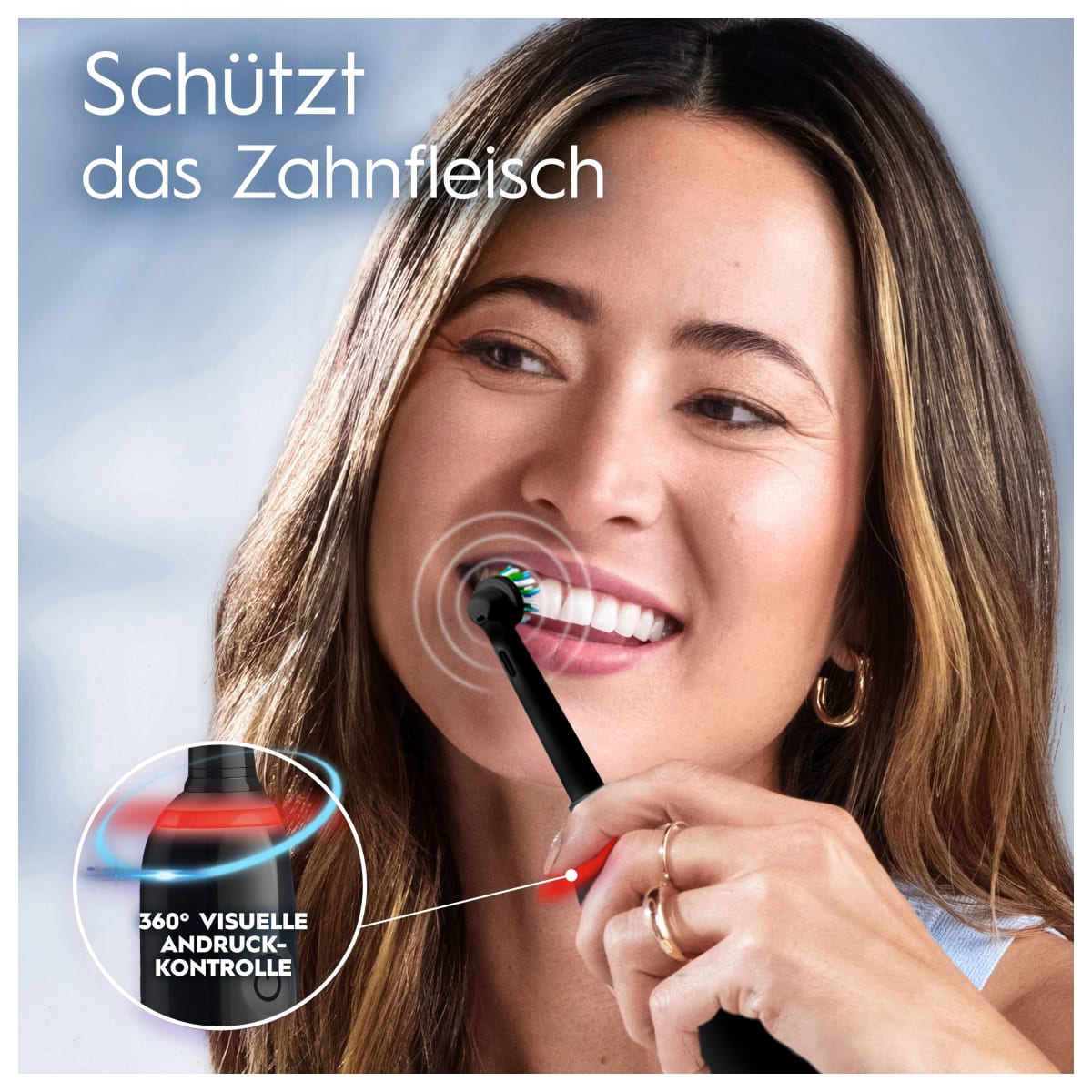 Elektrische Zahnbürste Pro 3 Cross Black, 1 St