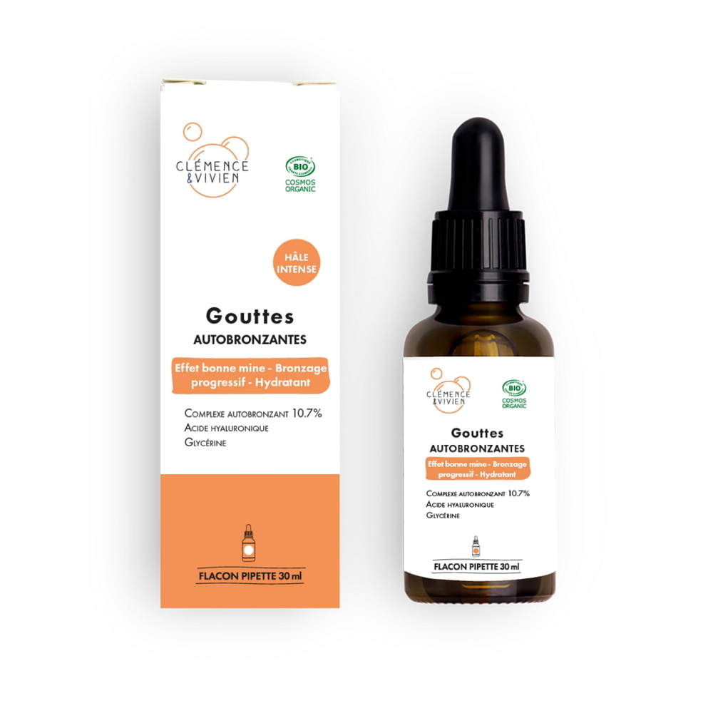 Clemence & Vivien Gouttes autobronzantes hâle intense Gouttes autobronzantes